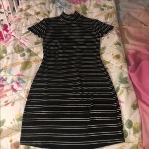 Bodycon mock turtleneck dress